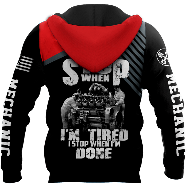 Mechanic I Stop When I'm Done 3D All Over Printed Hoodie For Men and Women TR1010205