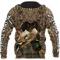 Duck Hunting Labrador Retriever Camo 3D All Over Print  Hoodie Pi17082001