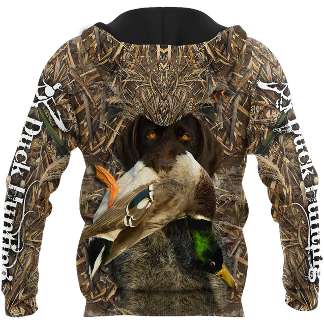 Duck Hunting Labrador Retriever Camo 3D All Over Print  Hoodie Pi17082001