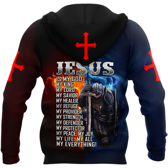 Jesus Is My God My King My Everything Knight Templars 3D All Over Printed Shirts For Men and Women Pi05092004