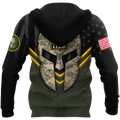 Spartan Soldier US Veteran 3D All Over Printed Shirt Hoodie Pi21082002