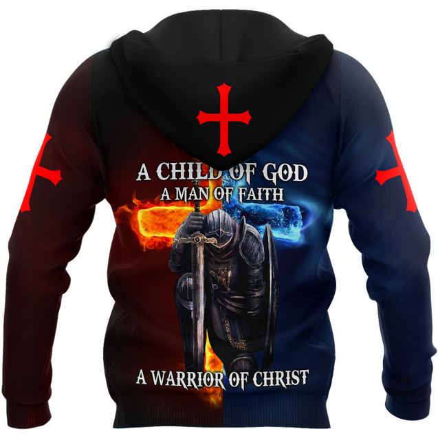 Knight Templars A Child Of God A Man Of Faith A Warrior Of Christ 3D All Over Printed Shirts For Men and Women Pi05092004S