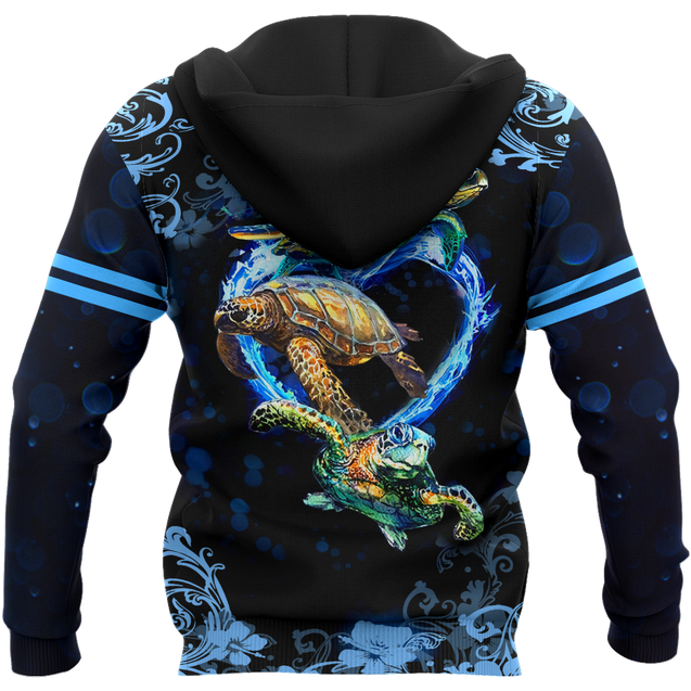 Turtle 3d hoodie shirt for men and women HAC270409-Apparel-HG-Zip hoodie-S-Vibe Cosy™