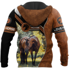 Love Horse 3D All Over Printed Shirts For Men and Women TA08312004