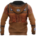 Native Cowboy Jacket No5 Cosplay 3D Over Printed Unisex Deluxe Hoodie ML