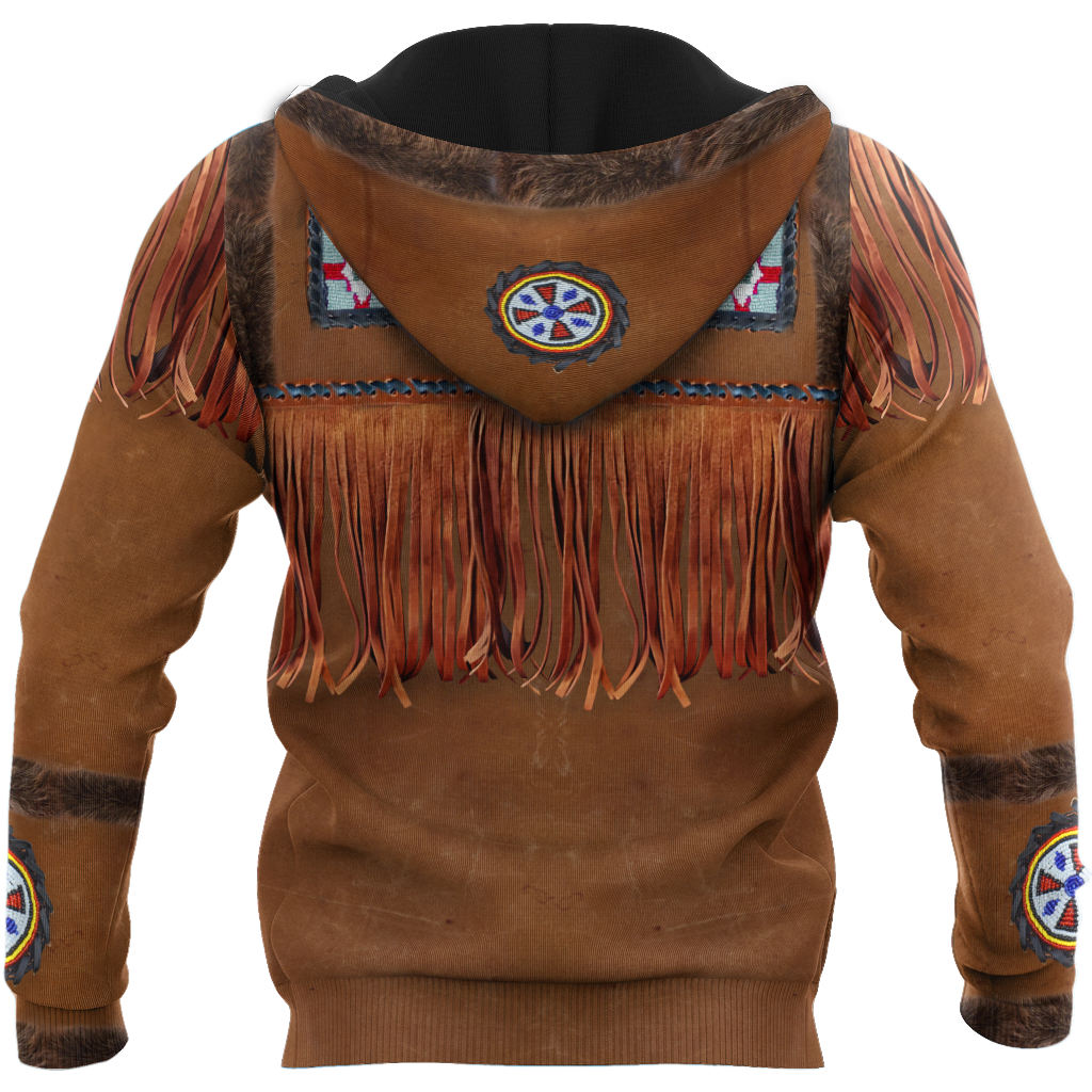 Native Cowboy Jacket No5 Cosplay 3D Over Printed Unisex Deluxe Hoodie ML