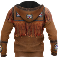 Native Cowboy Jacket No5 Cosplay 3D Over Printed Unisex Deluxe Hoodie ML