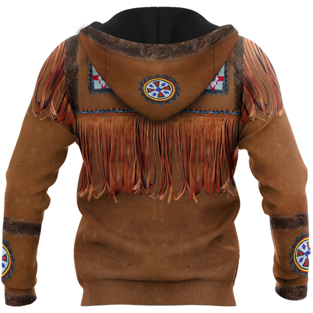 Native Cowboy Jacket No5 Cosplay 3D Over Printed Unisex Deluxe Hoodie ML