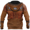 Native Cowboy Jacket No5 Cosplay 3D Over Printed Unisex Deluxe Hoodie ML