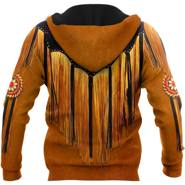 Native Cowboy Jacket No6 Cosplay 3D Over Printed Unisex Deluxe Hoodie ML