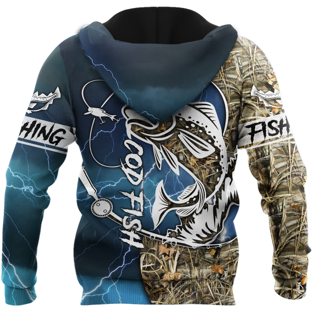 Cod fishing Sport Camo Tattoos 3d all over shirt for men and women TR120302 - Amaze Style™-Apparel