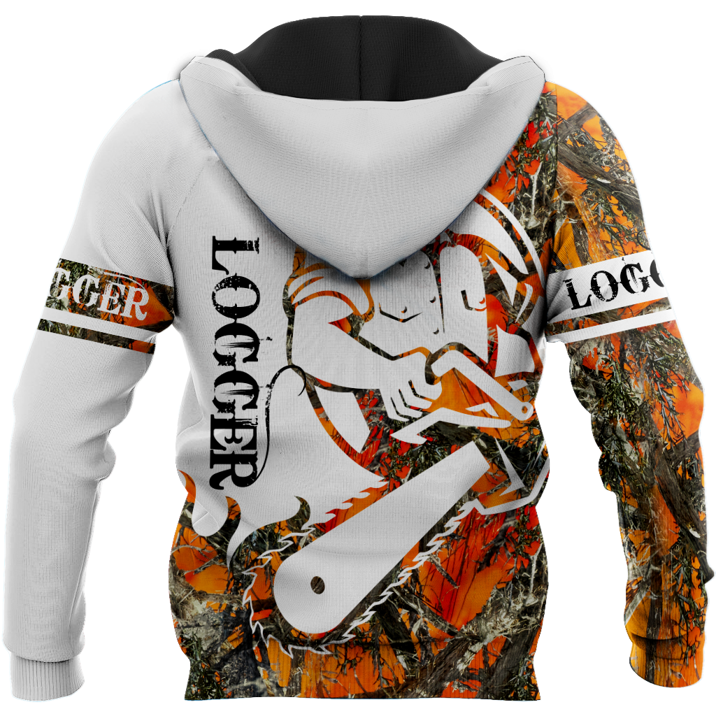 Logger Man Tattoo Orange Unisex Shirts TRST1010202