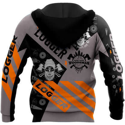 3D Skull Logger Unisex Hoodie TR1111201