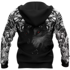 Double Dark Wolf Tattoo 3D All Over Printed Unisex Shirts