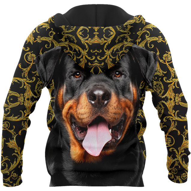 Rottweiler 3d hoodie shirt for men and women HAC280702-Apparel-HG-Zip hoodie-S-Vibe Cosy™