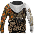 Boar Hunter Oreange Camo 3D All Over Print  Hoodie DL20102003