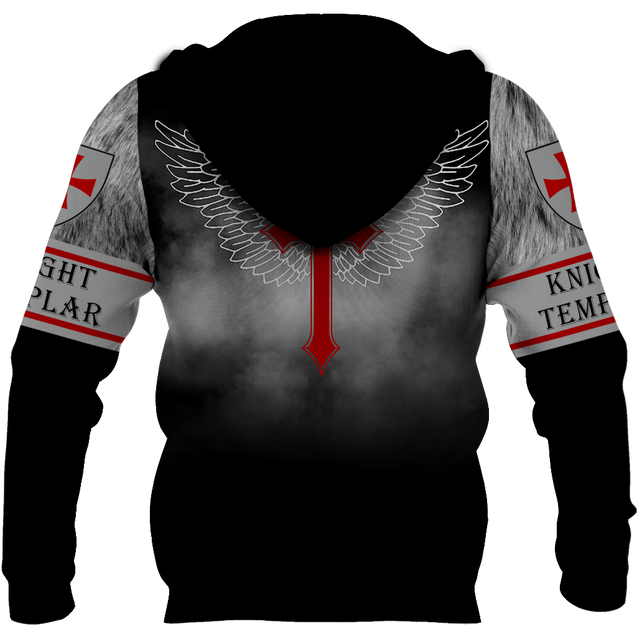 Brave Knight Templar God 3D All Over Printed Shirts JJ010401-Apparel-MP-Hoodie-S-Vibe Cosy™