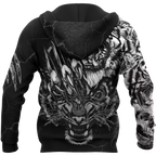 White Tiger 3D Tattoo Over Printed Shirt for Men and Women