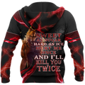 Red Thunder Wolf 3D All Over Printed Shirts For Men and Women HAC080102