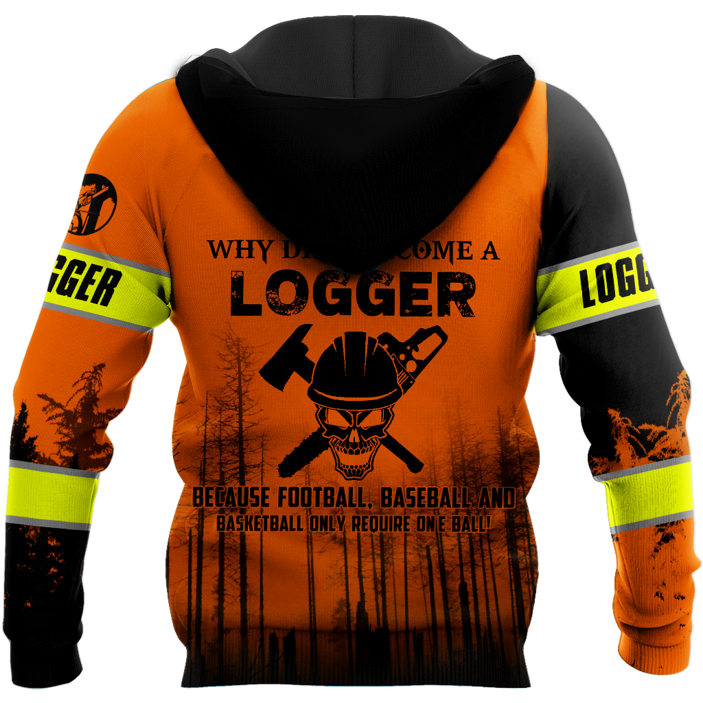 Logger Circle Saw Blade Man Orange Unisex Shirts TR0910203