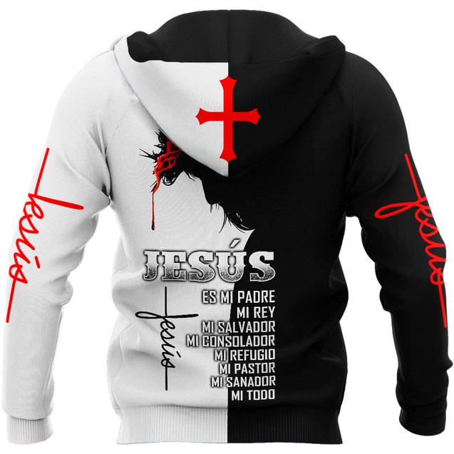 Jesús es mi padre mi rey Pi17062001-Apparel-TA-Hoodie-S-Vibe Cosy™