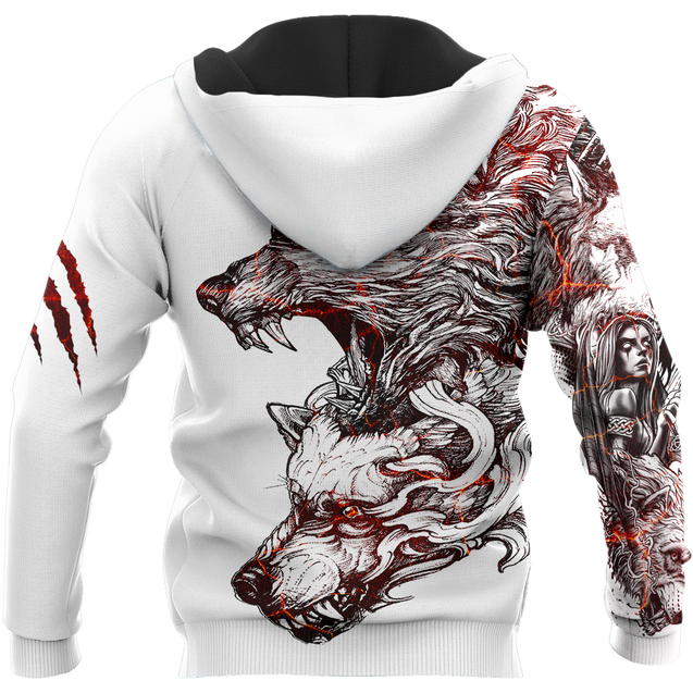 Alpha Wolf Tattoo 3D All Over Printed Unisex Shirts