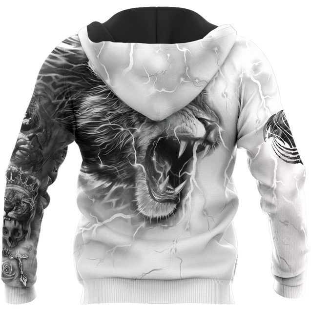 Lion Tattoo Art Hoodie T Shirt For Men and Women HAC310501-NM