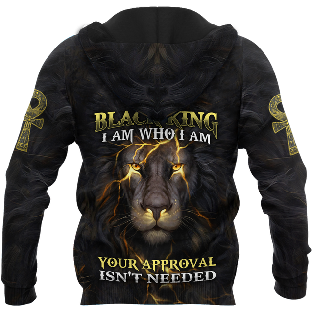 Black King-I Am Who I Am Ankh Symbol 3D All Over Printed Shirts For Men and Women Pi11062003S1-Apparel-TA-Hoodie-S-Vibe Cosy™