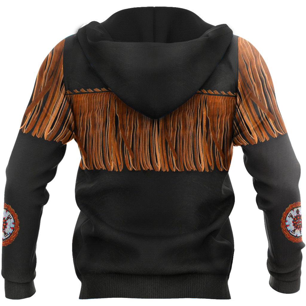 Native Cowboy Jacket No2 Cosplay 3D Over Printed Unisex Deluxe Hoodie ML