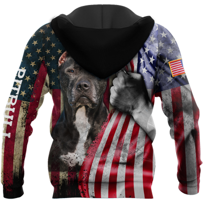 Premium Pit Bull Terrier American Flag Unisex Shirts TR0610201