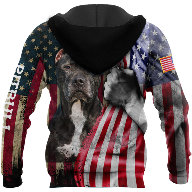 Premium Pit Bull Terrier American Flag Unisex Shirts TR0610201