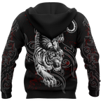 Tattoo White Tiger  3D All Over Printed Unisex Shirts