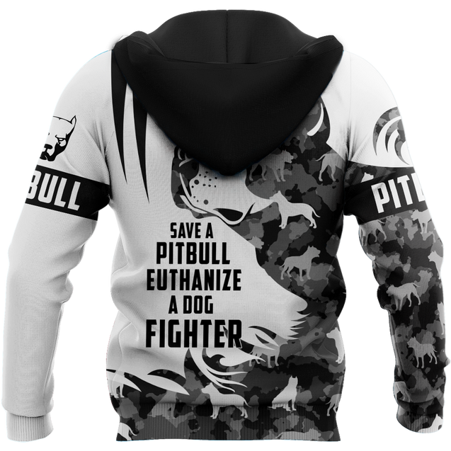 Save A Pit Bull Euthanize A Dog Fighter Hoodie Shirt for Men and Women TR0810202