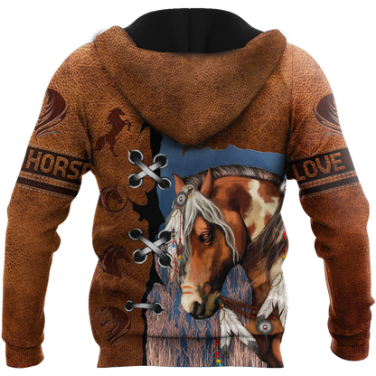 Brown Horse 3D All Over Printed Shirts TR1606201S-Apparel-TA-Hoodie-S-Vibe Cosy™