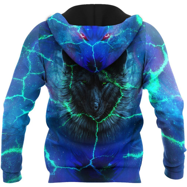 All Over Printed Magical Wolf Hoodie MEI