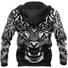 Double Tiger 3D Tattoo Over Printed Shirt for Men and Women