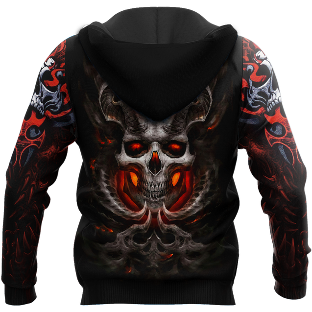 Awesome Confronting Skulls Hoodie For Men And Women MEI