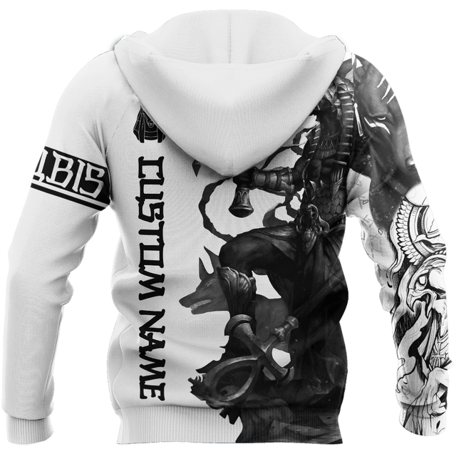 Anubis Ancient Egypt Tattoo Customize 3D All Over Printed Unisex Hoodie ML