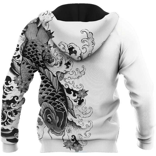 Japanese Irezumi Tattoo 3D Over Printed Unisex Hoodie ML