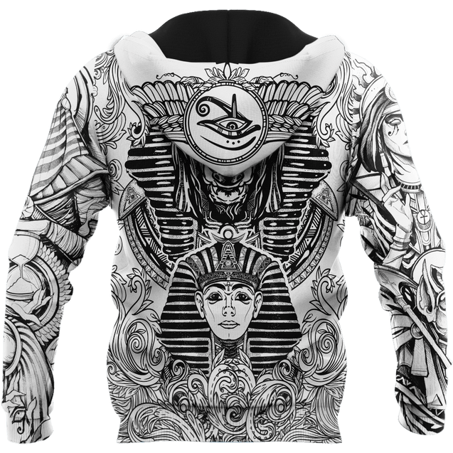 Ancient Egypt Anubis And Heart All 3D Over Printed Unisex Hoodie ML