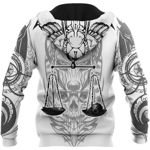 Ancient Egypt Anubis God All 3D Over Printed Unisex Hoodie ML