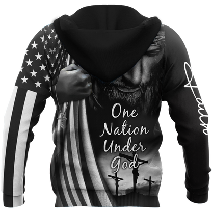 US Veteran One Nation Under God 3D All Over Printed Shirts TA09162002