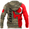 Turkey Skull Flag Camo Style 3D All Over Printed Hoodie Shirt Limited by SUN QB06232006-Apparel-SUN-Hoodie-S-Vibe Cosy™