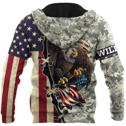 Army Customize Name 3D All Over Printed Shirts TA091420020S