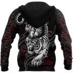 White Tiger 3D All Over Printed Shirt for Men and Women