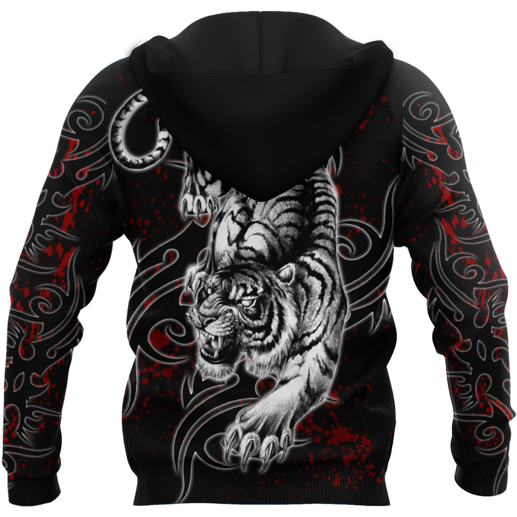 White Tiger 3D All Over Printed Shirt for Men and Women