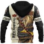 Custom Name October King 3D All Over Printed Unisex Shirts
