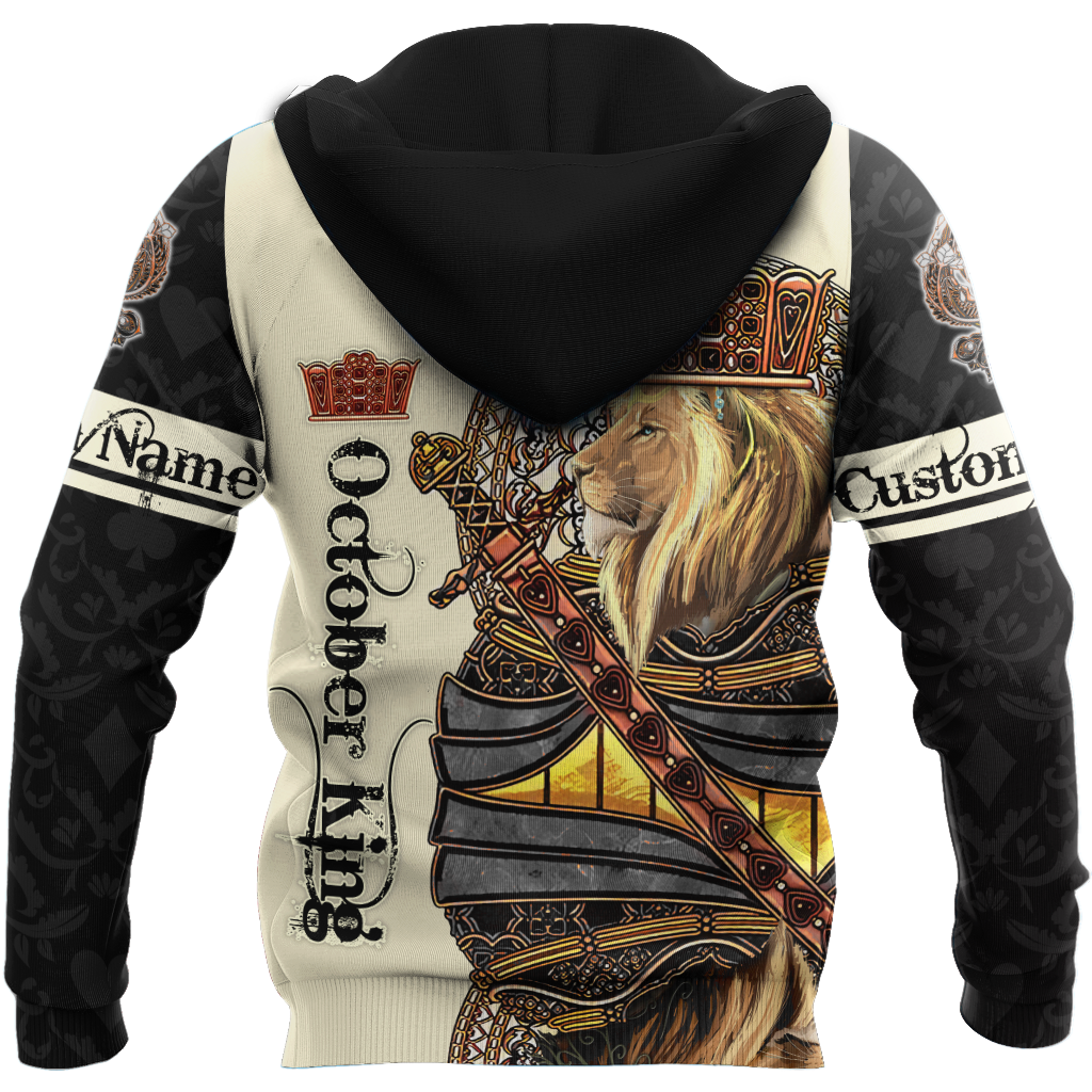 Custom Name October King 3D All Over Printed Unisex Shirts