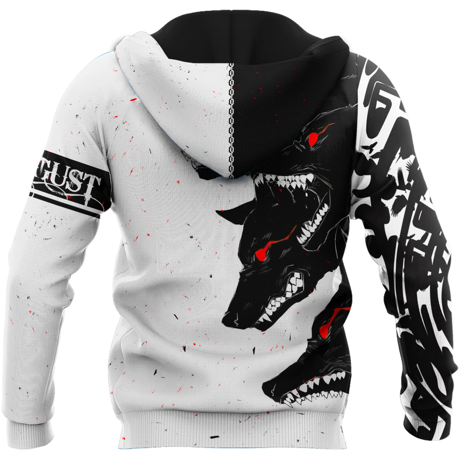 The Dark Wolf August 3D All Over Printed Unisex Deluxe Hoodie ML