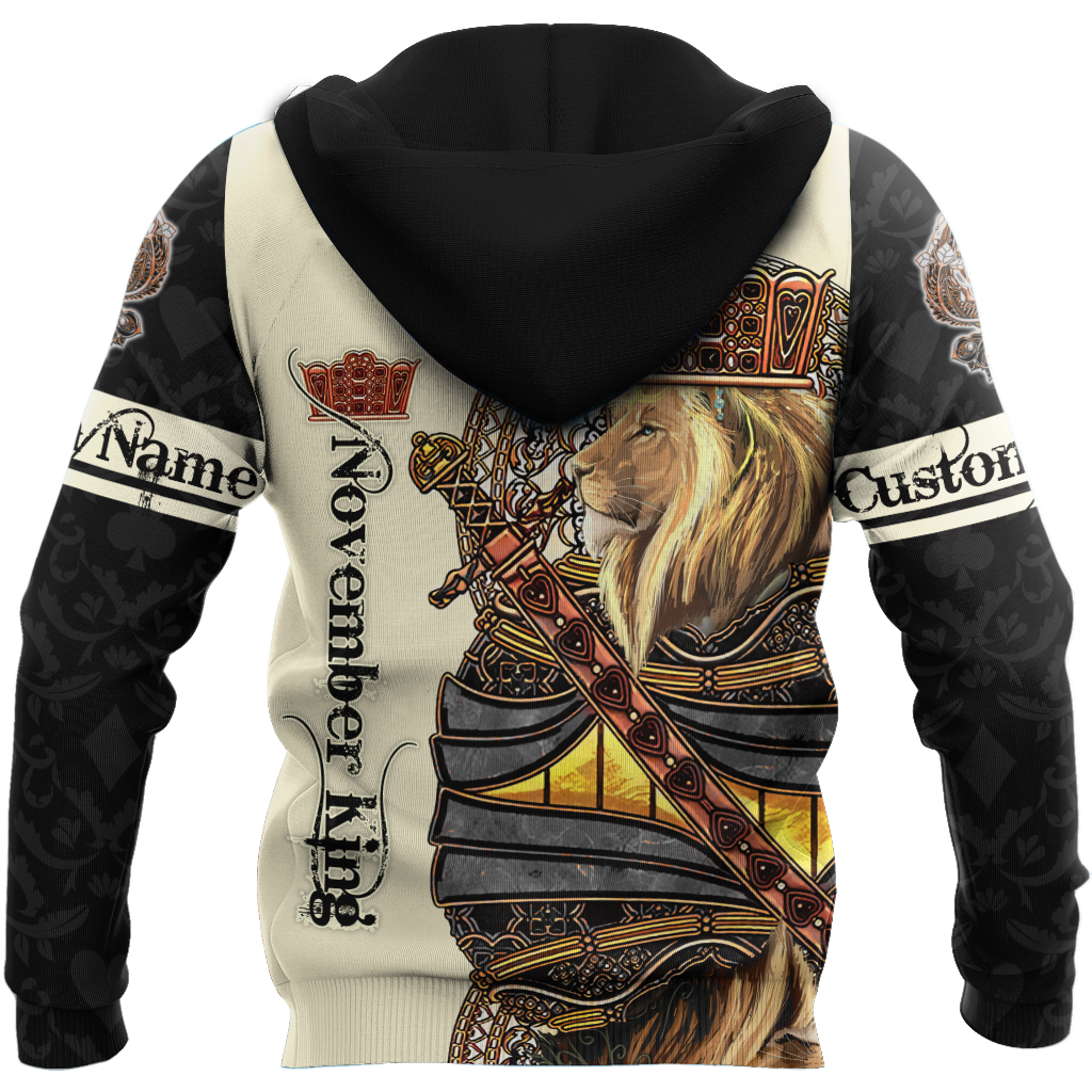 Custom Name November King 3D All Over Printed Unisex Shirts